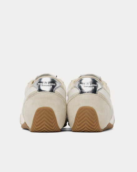 Rag & Bone Retro Runner Ultra Slim Suede Macadamia Low Top Sneakers - 3