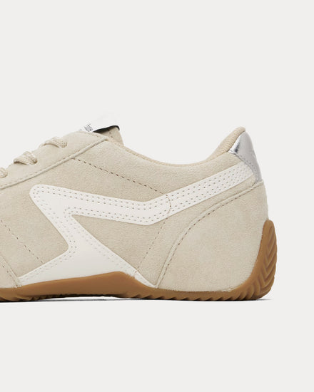 Rag & Bone Retro Runner Ultra Slim Suede Macadamia Low Top Sneakers - 4