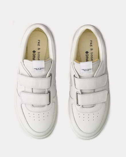 Rag & Bone Retro Court Strap Leather White Low Top Sneakers - 2