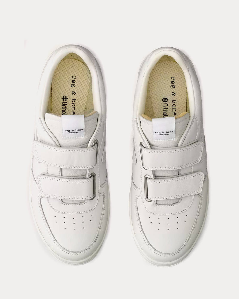 Rag & Bone Retro Court Strap Leather White Low Top Sneakers - 2
