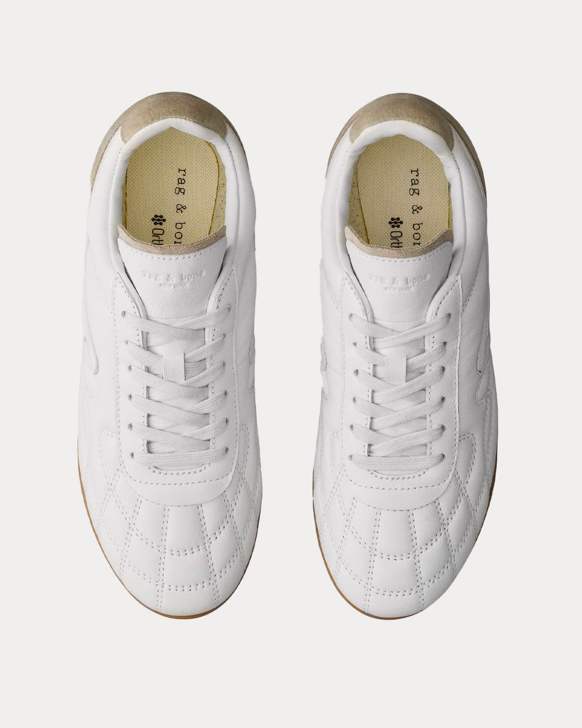Rag & Bone - Retro Legacy Leather White Low Top Sneakers