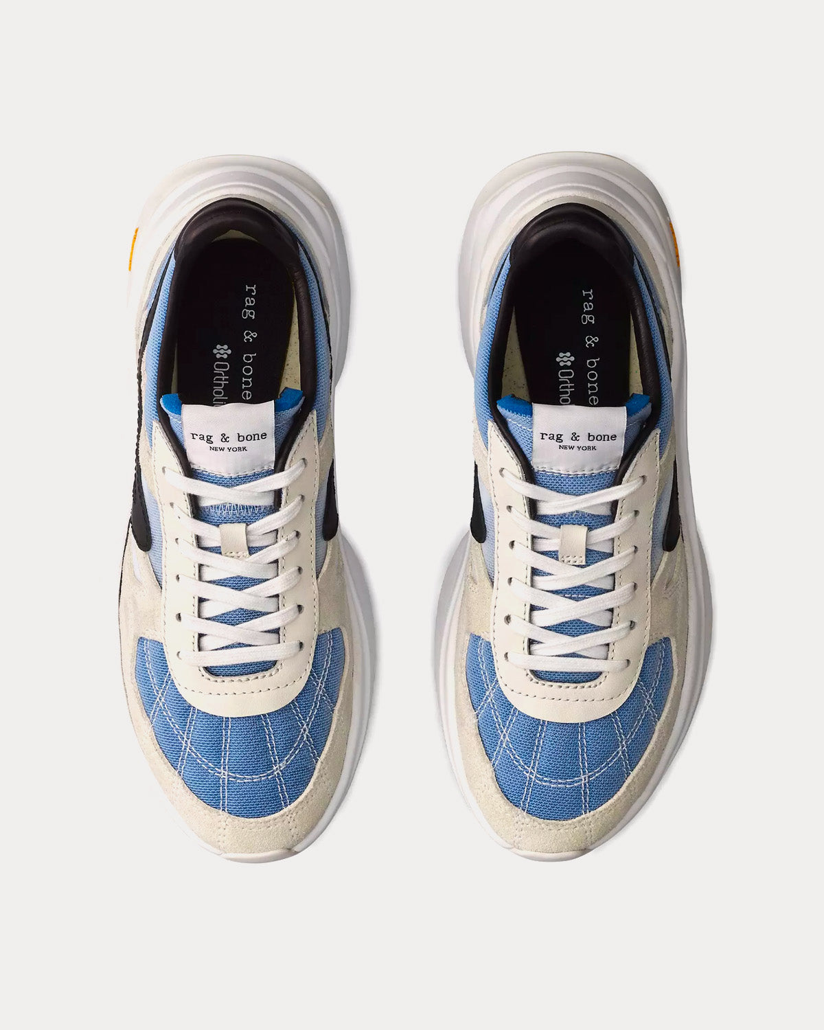 Rag & Bone - RB Legacy Runner Leather Frost / Blue Low Top Sneakers
