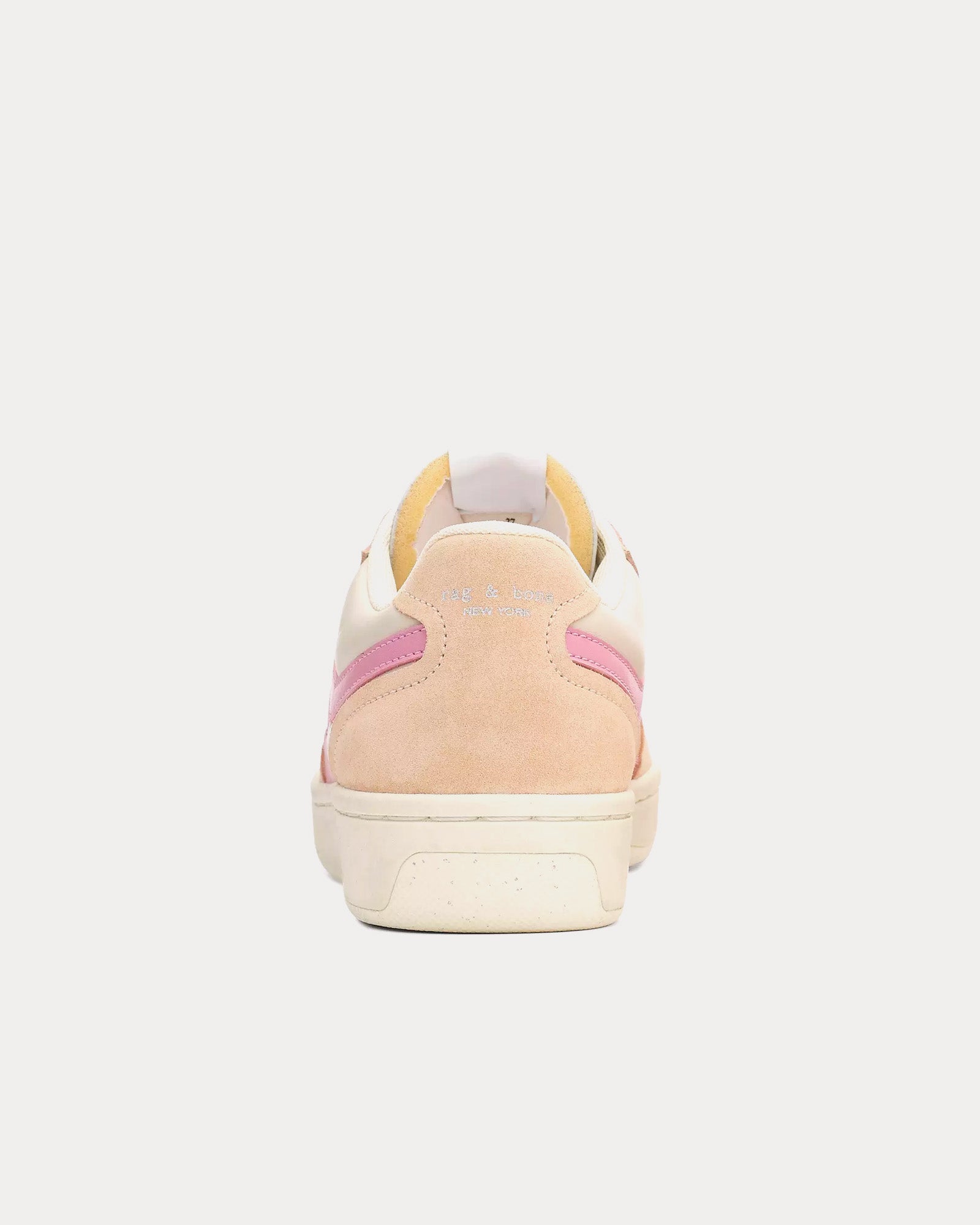 Rag & Bone - Retro Court Leather Turtle Dove / Sakura Pink Low Top Sneakers