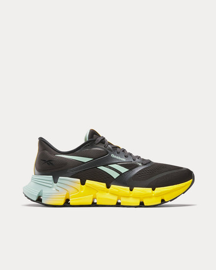 Reebok FloatZig 2 Washed Black / Glitch Aqua / Golden Haze Running Shoes - 1