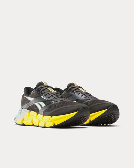 Reebok FloatZig 2 Washed Black / Glitch Aqua / Golden Haze Running Shoes - 3