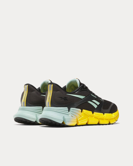 Reebok FloatZig 2 Washed Black / Glitch Aqua / Golden Haze Running Shoes - 4