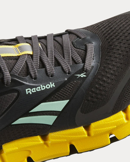 Reebok FloatZig 2 Washed Black / Glitch Aqua / Golden Haze Running Shoes - 5