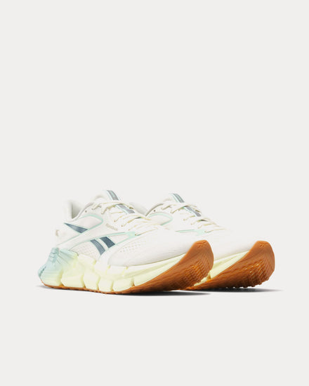 Reebok FloatZig 2 Chalk / Yellow Haze / Glitch Aqua Running Shoes - 3