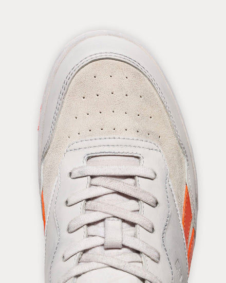 Reebok LTD BB 4000 II Vintage Nimbus Cloud / Orange Low Top Sneakers - 4