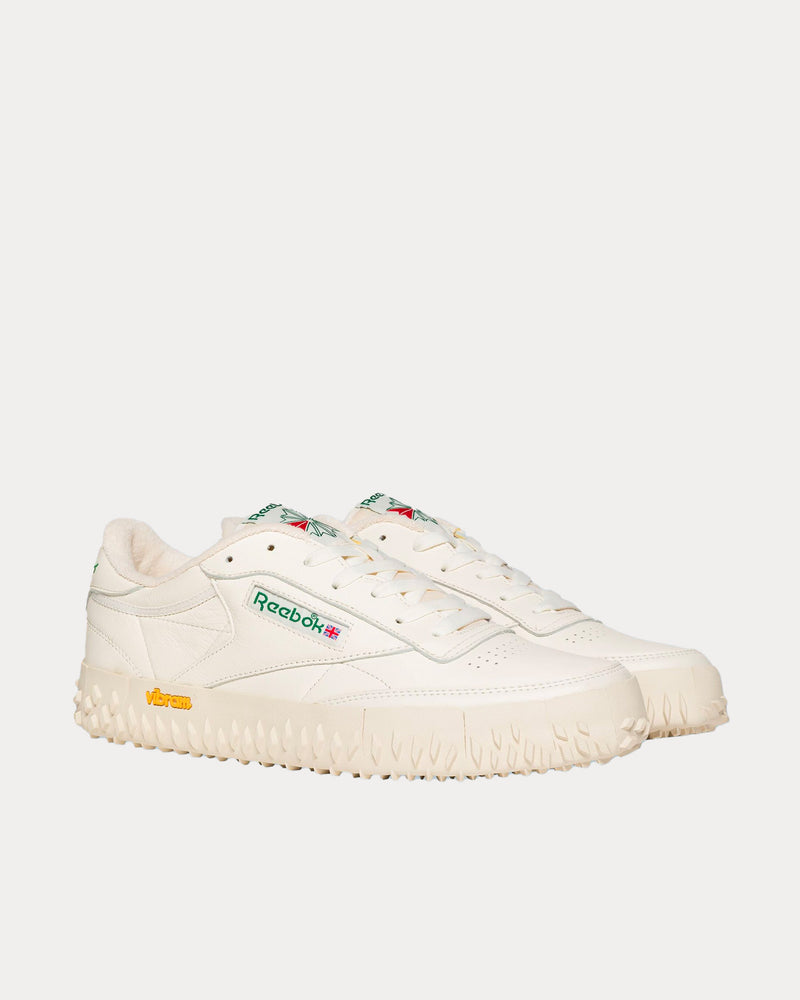 Reebok LTD Club C Vibram Chalk / Vintage Chalk / Glen Green Low Top Sneakers - 2