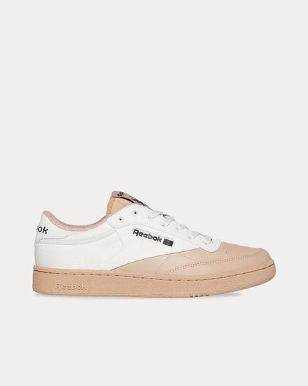 Reebok LTD Club C Two Tone White / Beige Low Top Sneakers - 1