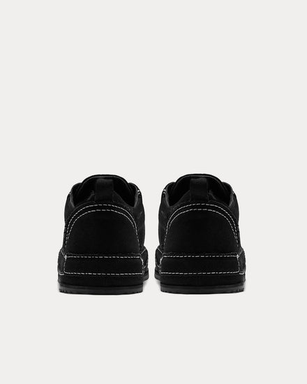 Represent Canvas Alpha Wrap Black Low Top Sneakers - 4