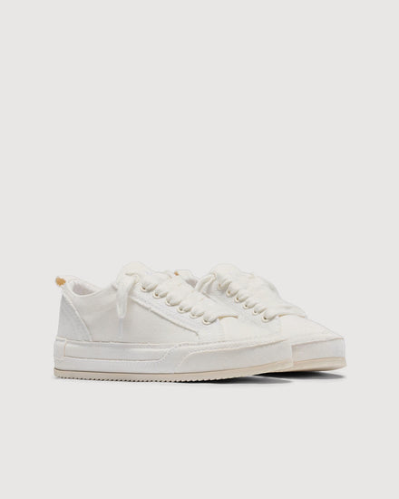 Represent Canvas Alpha Wrap Vintage White Low Top Sneakers - 3