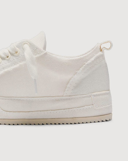 Represent Canvas Alpha Wrap Vintage White Low Top Sneakers - 5