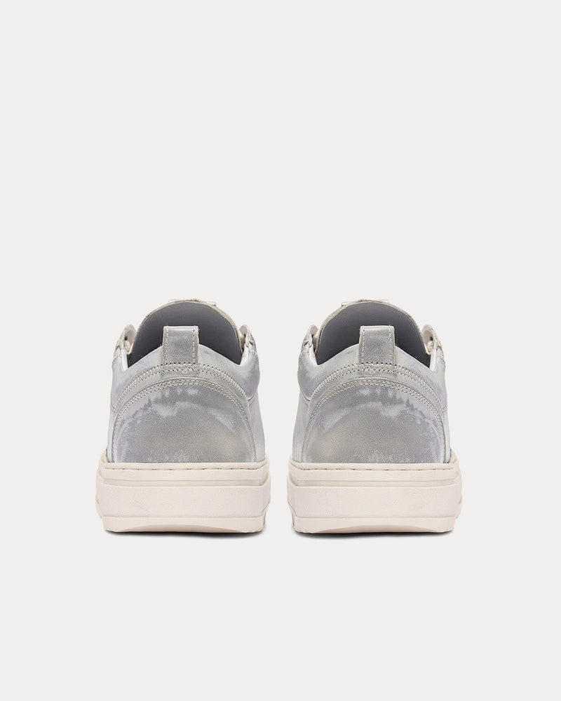 Represent HTN Low Distressed Light Grey Low Top Sneakers - 4
