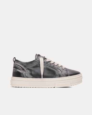 Represent HTN Low Distressed Off Black Low Top Sneakers