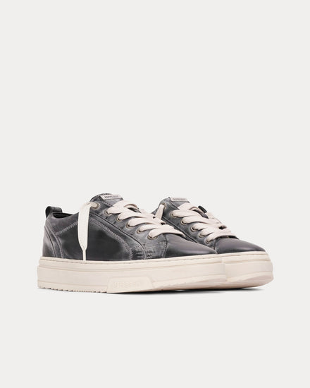 Represent HTN Low Distressed Off Black Low Top Sneakers - 3