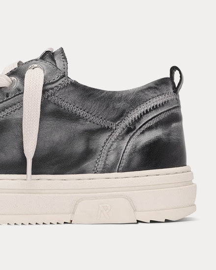 Represent HTN Low Distressed Off Black Low Top Sneakers - 5