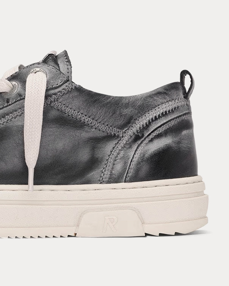 Represent HTN Low Distressed Off Black Low Top Sneakers - 5