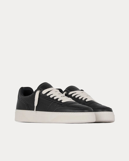 Represent Initial Leather Black Low Top Sneakers - 3