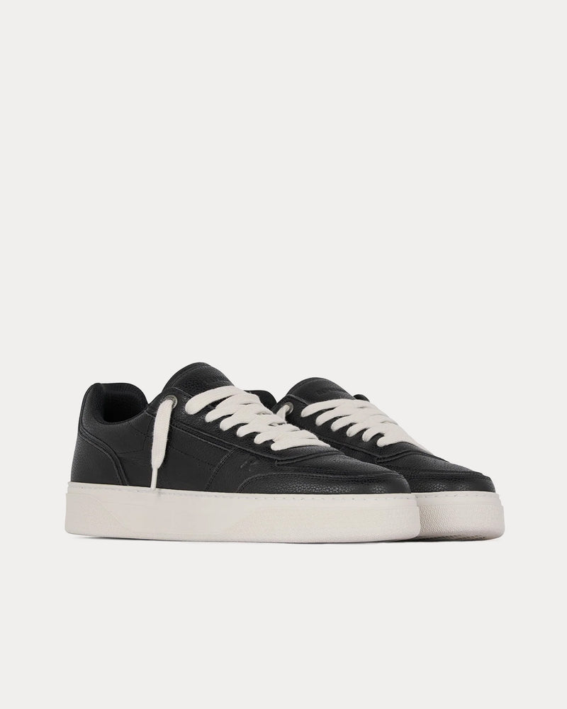 Represent Initial Leather Black Low Top Sneakers - 3
