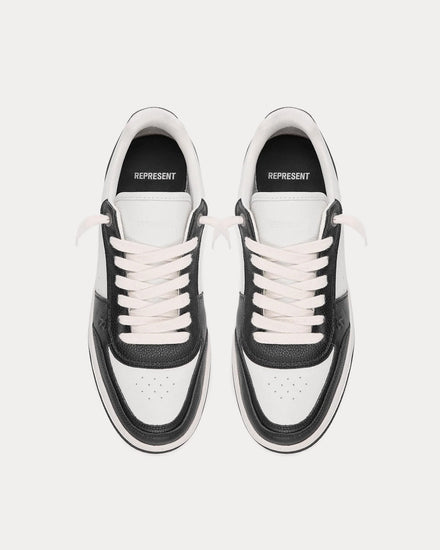 Represent Initial Leather Black / Vintage White Low Top Sneakers - 2