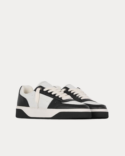 Represent Initial Leather Black / Vintage White Low Top Sneakers - 3