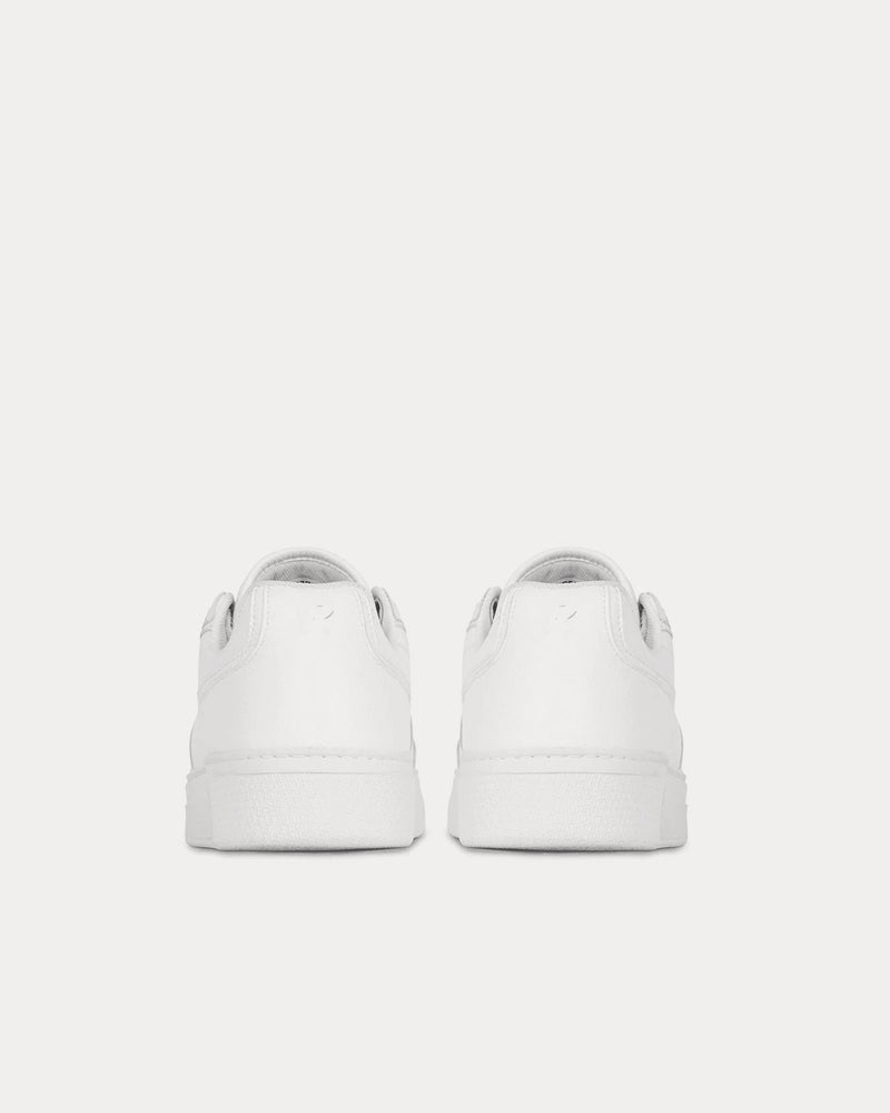 Represent Initial Leather Flat White Low Top Sneakers - 4