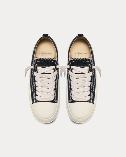 Represent Rep-Cap Jet Black Low Top Sneakers - 2