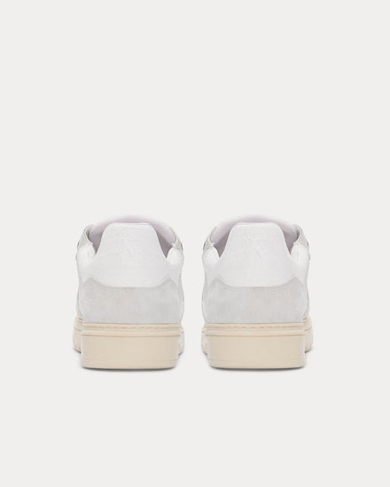 Represent Virtus Leather & Nylon Vintage White Low Top Sneakers - 4