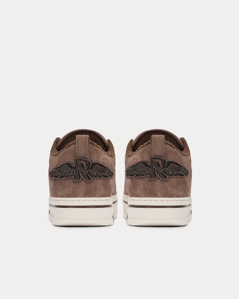 Represent HTN Low Terry Towelling Brown Low Top Sneakers - 4