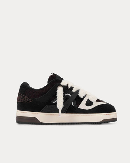 Represent Bully Terry Towelling Black Low Top Sneakers - 1
