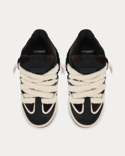 Represent Bully Terry Towelling Black Low Top Sneakers - 2