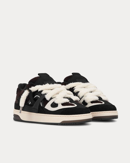Represent Bully Terry Towelling Black Low Top Sneakers - 3