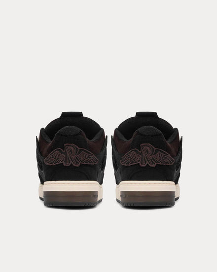 Represent Bully Terry Towelling Black Low Top Sneakers - 4