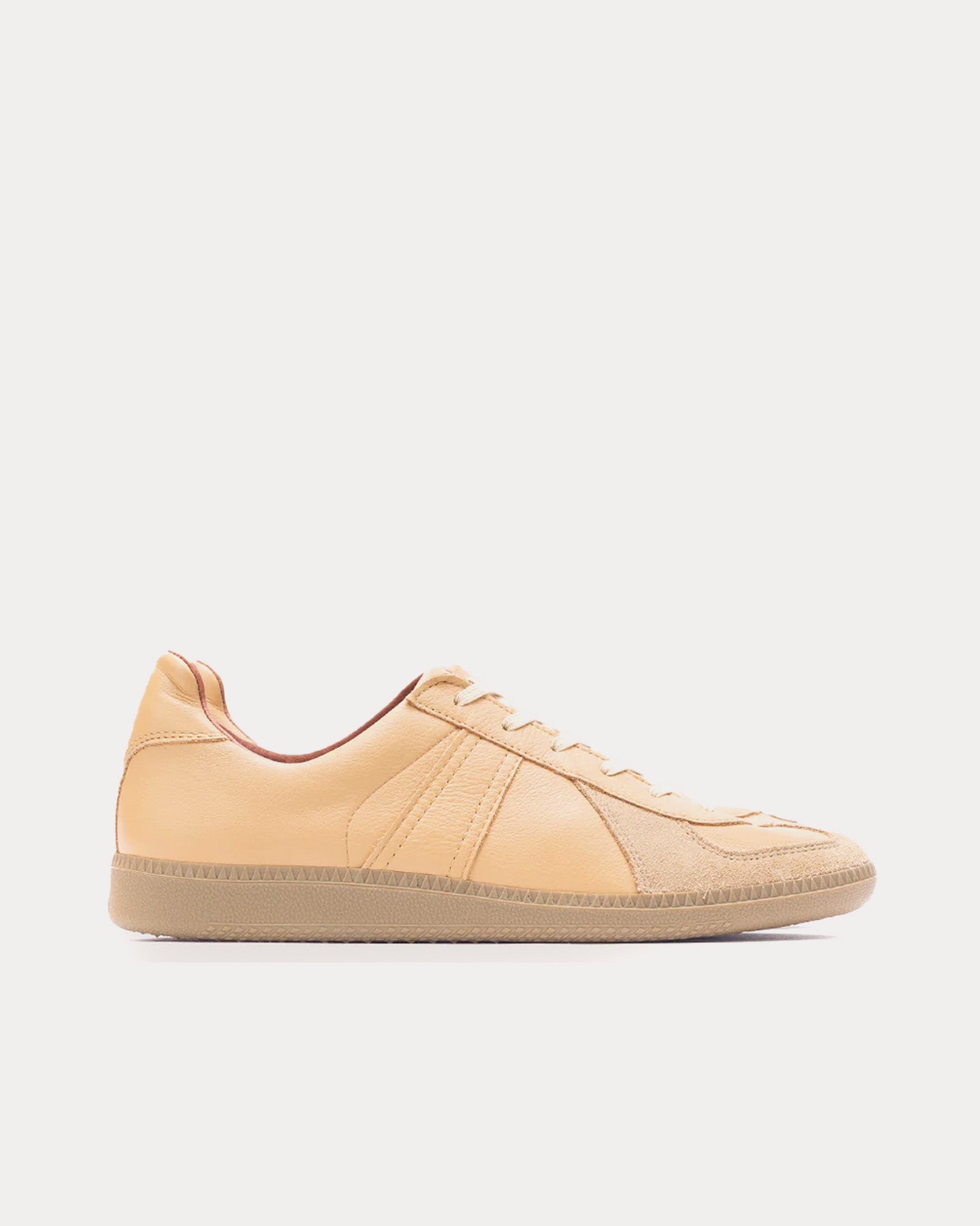 Reproduction of Found - German Army Trainer Light Beige Low Top Sneakers