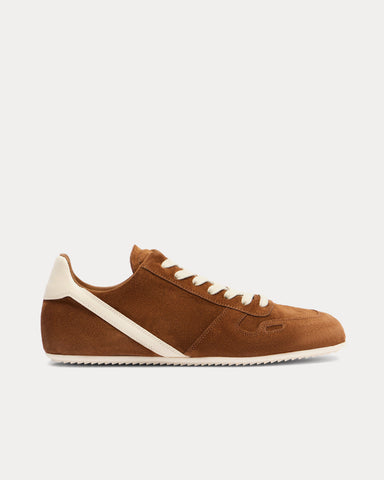 Rick Owens Concordians Minimal Chestnut Low Top Sneakers
