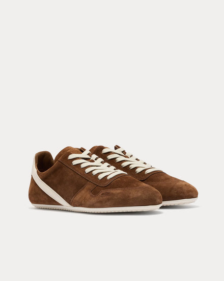 Rick Owens Concordians Minimal Chestnut Low Top Sneakers - 3