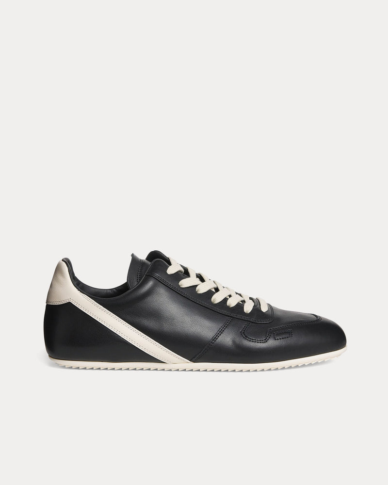 Rick Owens Concordians Minimal Black / Milk / Milk Low Top Sneakers - 1