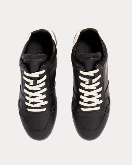 Rick Owens Concordians Minimal Black / Milk / Milk Low Top Sneakers - 2