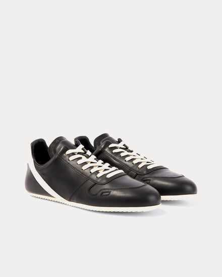 Rick Owens Concordians Minimal Black / Milk / Milk Low Top Sneakers - 3