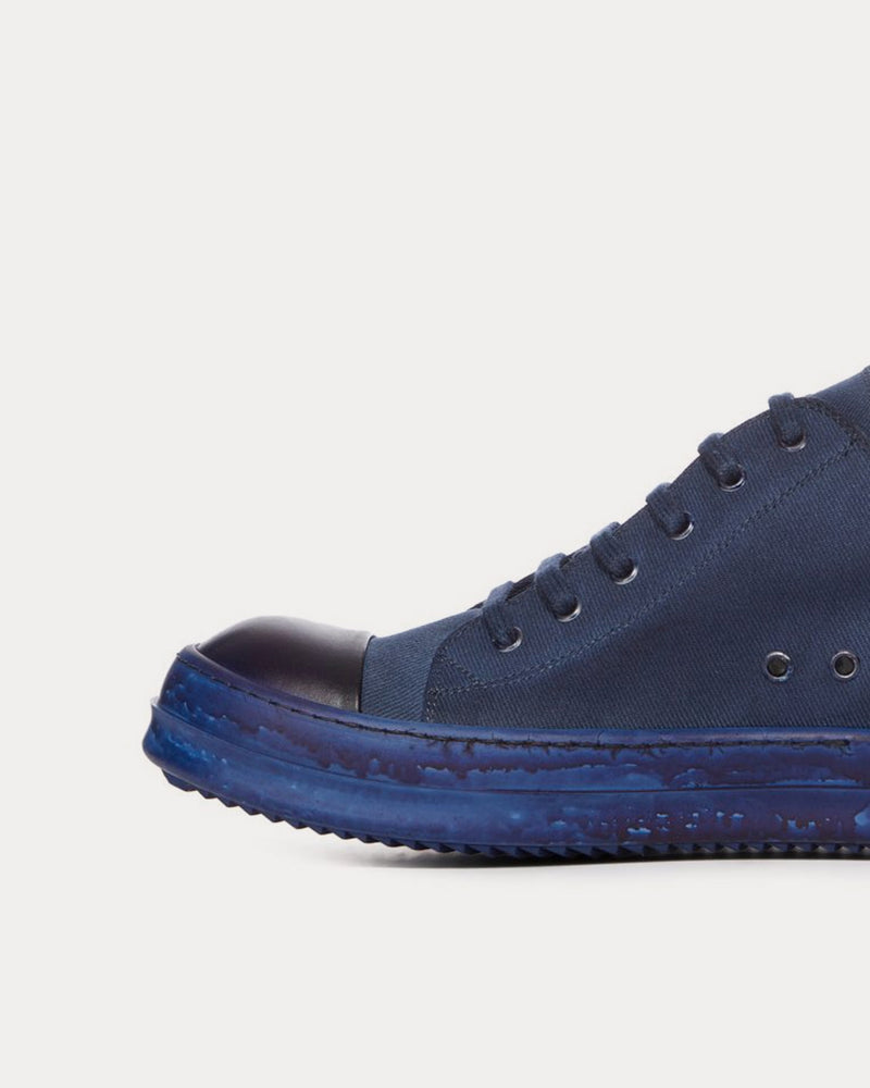 Rick Owens DRKSHDW Men's Denim Indigo Low Top Sneakers