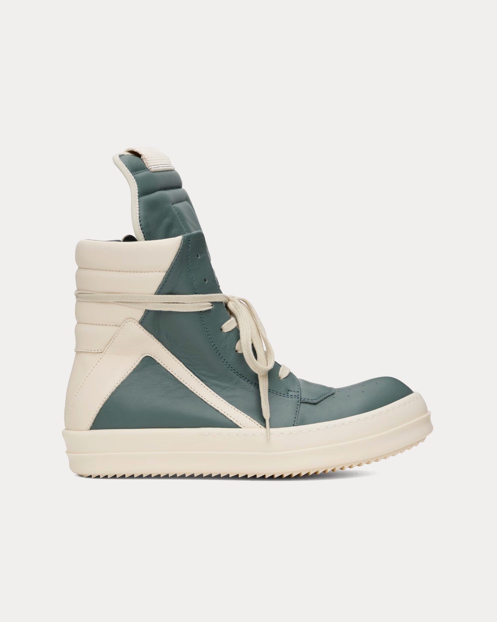 Rick Owens Men's Hollywood Geobasket Leather Mouthwash / Milk