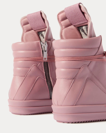 Rick Owens Men's Geobasket Leather Dusty Pink / Dusty Pink High