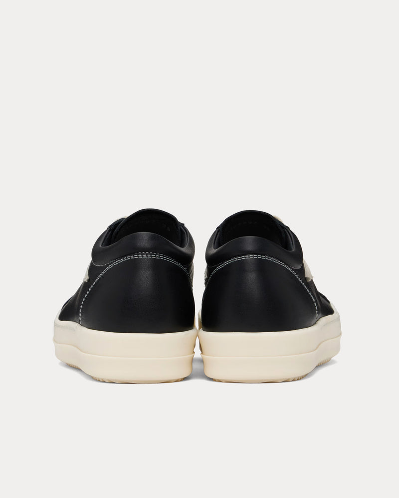 Rick Owens Hollywood Vintage Sneaks Black / Milk / Milk Low Top Sneakers - 3