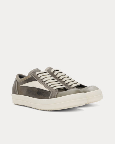 Rick Owens Hollywood Vintage Sneaks Dust / Milk / Milk Low Top Sneakers - 2