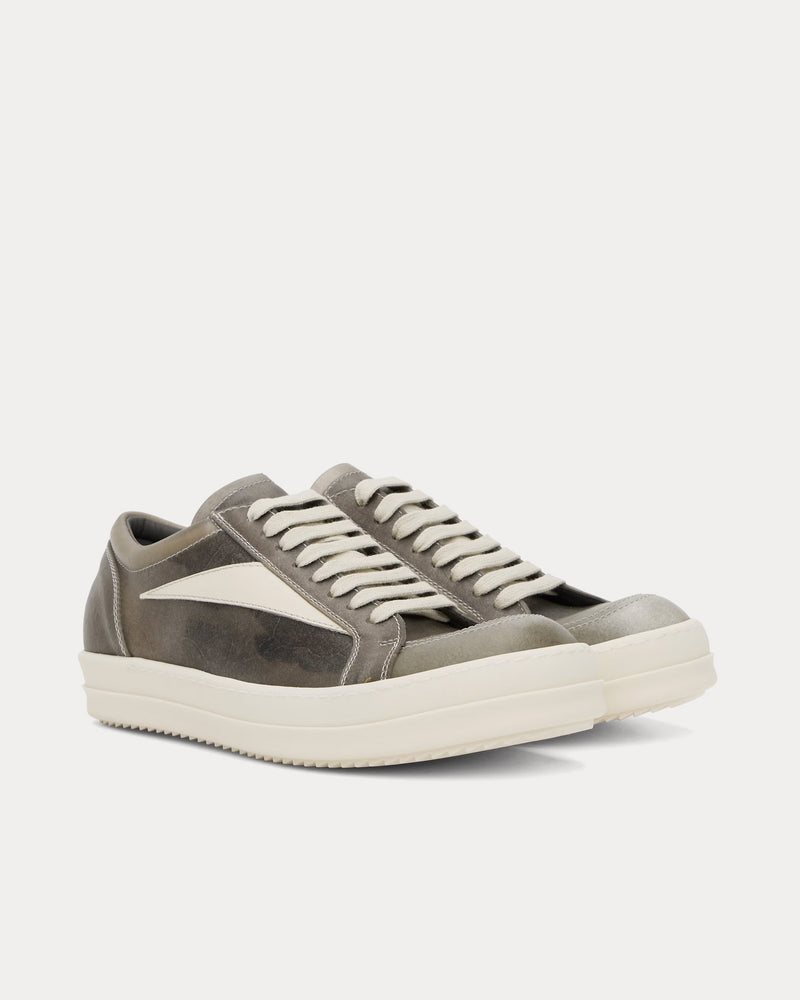 Rick Owens Hollywood Vintage Sneaks Dust / Milk / Milk Low Top Sneakers - 2