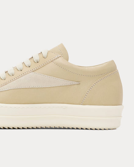 Rick Owens Hollywood Vintage Sneaks Parchment / Milk / Milk Low Top Sneakers - 4
