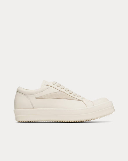 Rick Owens Porterville Vintage Sneaks Milk / Milk / Milk Low Top Sneakers - 1