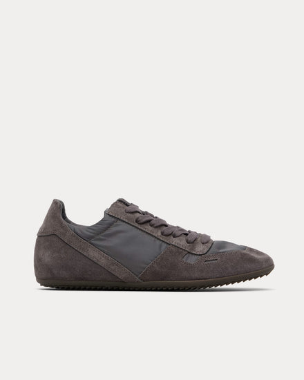 Rick Owens Temple Minimal Suede Dark Dust / Dark Dust / Dark Dust Low Top Sneakers - 1